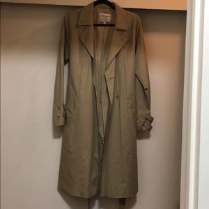 FRAME lightweight twill trench coat
